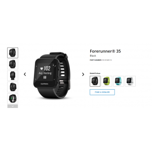 ساعة جارمن Forerunner 35, BlackGarmin 