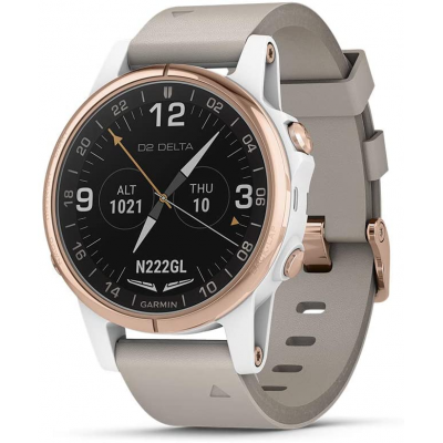ساعة جارمن GARMIN D2 Delta S Sapphire White Rose Gold w/White Band ساعة جارمن GARMIN D2 Delta S Sapphire White Rose Gold w/White Band