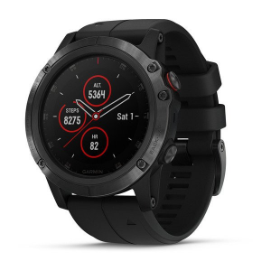 ساعة جارمن  GARMIN fenix 5X Plus Sapphire DLC Titanium/Titanium BandA