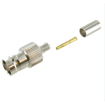 موصل BNC أنثى لكابل RG-58 المحوري موصل BNC أنثى لكابل RG-58 المحوري