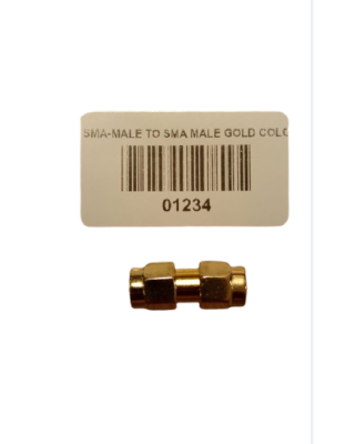موصل SMA ذكر إلى SMA ذكر ذهبي