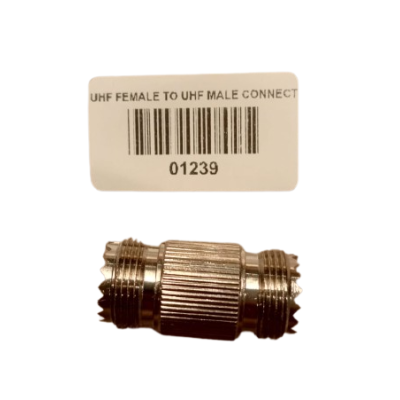 محول موصل UHF أنثى إلى UHF ذكر (من SO-239 إلى PL-259) محول موصل UHF أنثى إلى UHF ذكر (من SO-239 إلى PL-259)