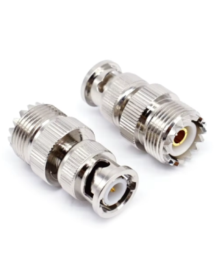محول BNC ذكر إلى UHF أنثى (SO-239)
