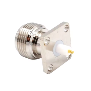 موصل N أنثى (تثبيت على اللوحة الإلكترونية PCB) موصل N أنثى (تثبيت على اللوحة الإلكترونية PCB)