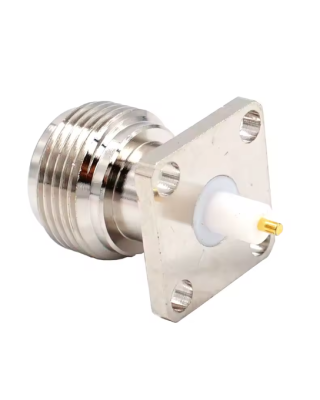 موصل N أنثى (تثبيت على اللوحة الإلكترونية PCB)