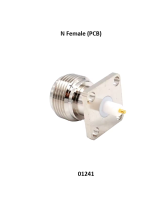 موصل N أنثى (تثبيت على اللوحة الإلكترونية PCB)