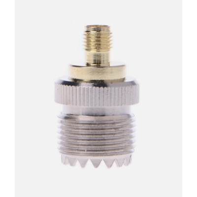 محول موصل SMA أنثى إلى UHF أنثى (SO-239) محول موصل SMA أنثى إلى UHF أنثى (SO-239)