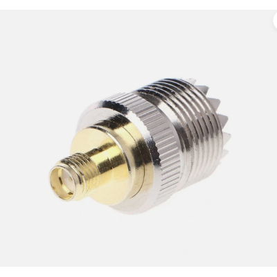 محول موصل SMA أنثى إلى UHF أنثى (SO-239) محول موصل SMA أنثى إلى UHF أنثى (SO-239)