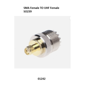 كونكتور تي واي تي يدوي لقاعدة السيارة SMA أنثى إلى UHF أنثى (SO-239)