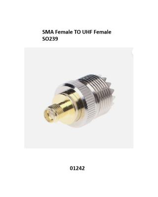 محول موصل SMA أنثى إلى UHF أنثى (SO-239)