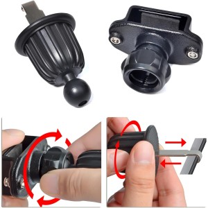 حامل هاتف للسيارة مع مشبك حزام وفتحة التهوية