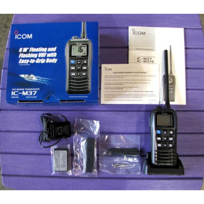  ايكوم لاسلكي بحري يدوي مصرح من هيئة الاتصالات ICOM IC-M37E VHF MARINE