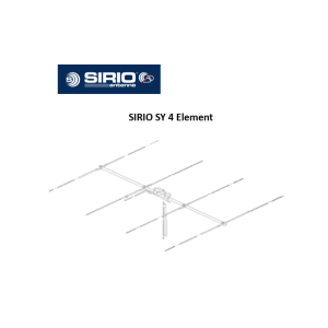 هوائي محطة قاعدة SIRIO SY رباعي العناصر Yagi قابل للضبط بتردد 26.5–30 ميجاهرتز هوائي محطة قاعدة SIRIO SY رباعي العناصر Yagi قابل للضبط بتردد 26.5–30 ميجاهرتز