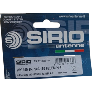 هوائي Sirio WY 140-6N ياغي بـ6 عناصر – محطة VHF 140–160 ميجاهرتز
