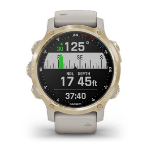 GARMIN Descent™ Mk2S Light Gold with Light Sand Silicone Band