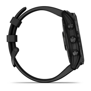 GARMIN fēnix® 7X – Sapphire Solar Edition Black DLC Titanium with Black Band