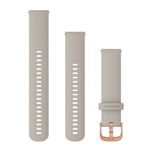 GARMIN Quick Release Bands (20 mm) Light Sand with Rose Gold Hardware