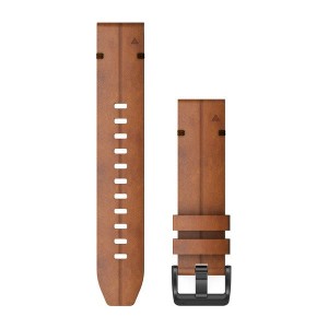 GARMIN QuickFit® 22 Watch Bands Chestnut Leather