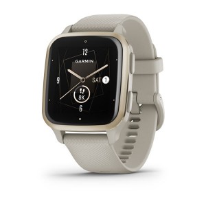 GARMIN Venu® 2 Plus Cream Gold Stainless Steel Bezel With Ivory Case And Silicone Band