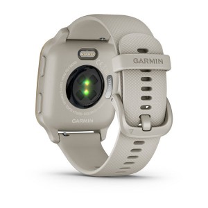 GARMIN Venu® Sq 2 - Music Edition Cream Gold Aluminium Bezel with French Grey Case and Silicone Band