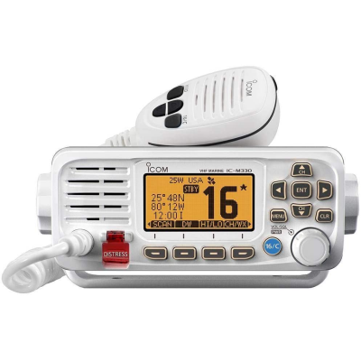 جهاز لاسلكي بحري ايكوم للقوارب ابيض ICOM IC-M330G VHF Marine 