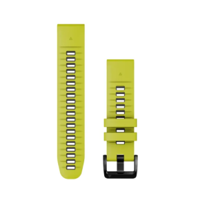 GARMIN QuickFit® 22 Watch Bands Electric Lime/Graphite Silicone