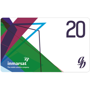 بطاقة شحن انمرسات فئة 20 دولار INMARSAT 20 UNITS VOUCHER